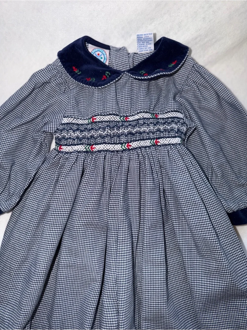 Vintage 90's Smocked Toddler Romper